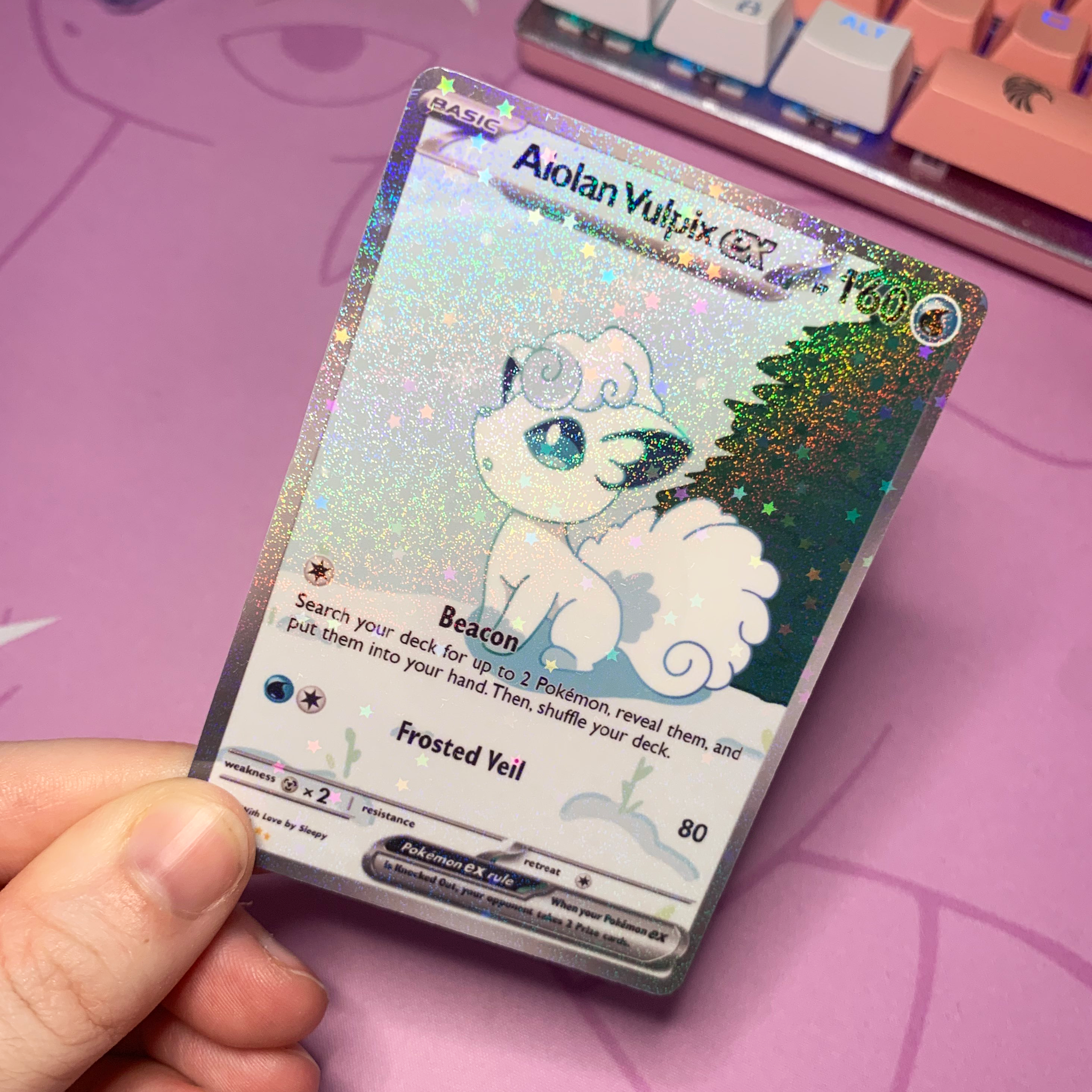 Alolan Vulpix Custom Special Illustration Rare / Alternate Art – withlovebysleepy