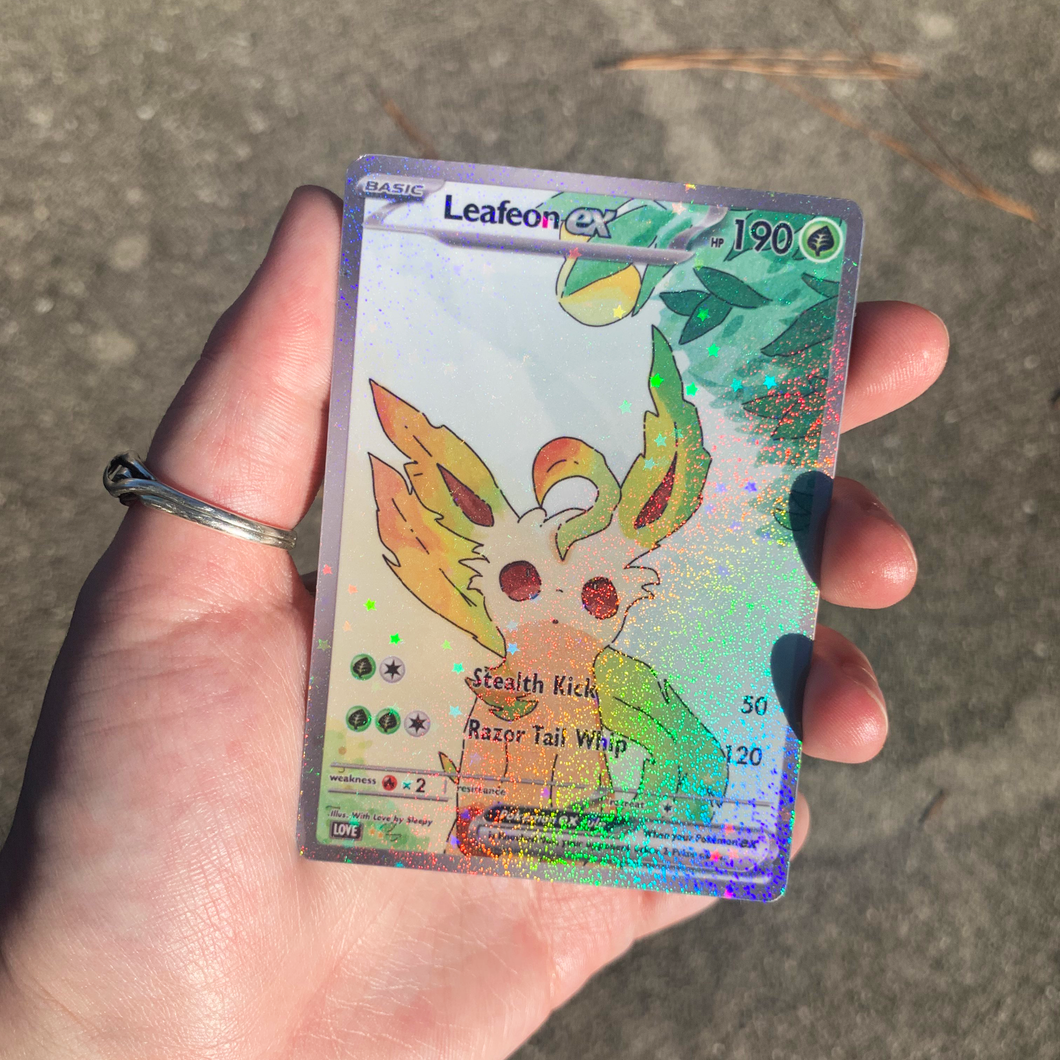 Leafeon Custom Special Illustration Rare / Alternate Art withlovebysleepy Leafeon Custom Special Illustration Rare / Alternate Art withlovebysleepy